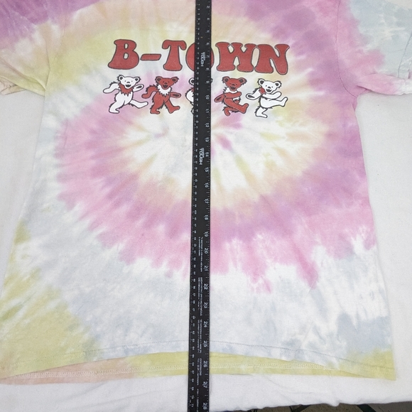 The Grateful Dead Vintage B-TOWN Tee w/Iconic Dancing Bears Tie Dye Cool Large - Picture 6 of 7